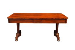 A REGENCY PERIOD ROSEWOOD LIBRARY TABLE 