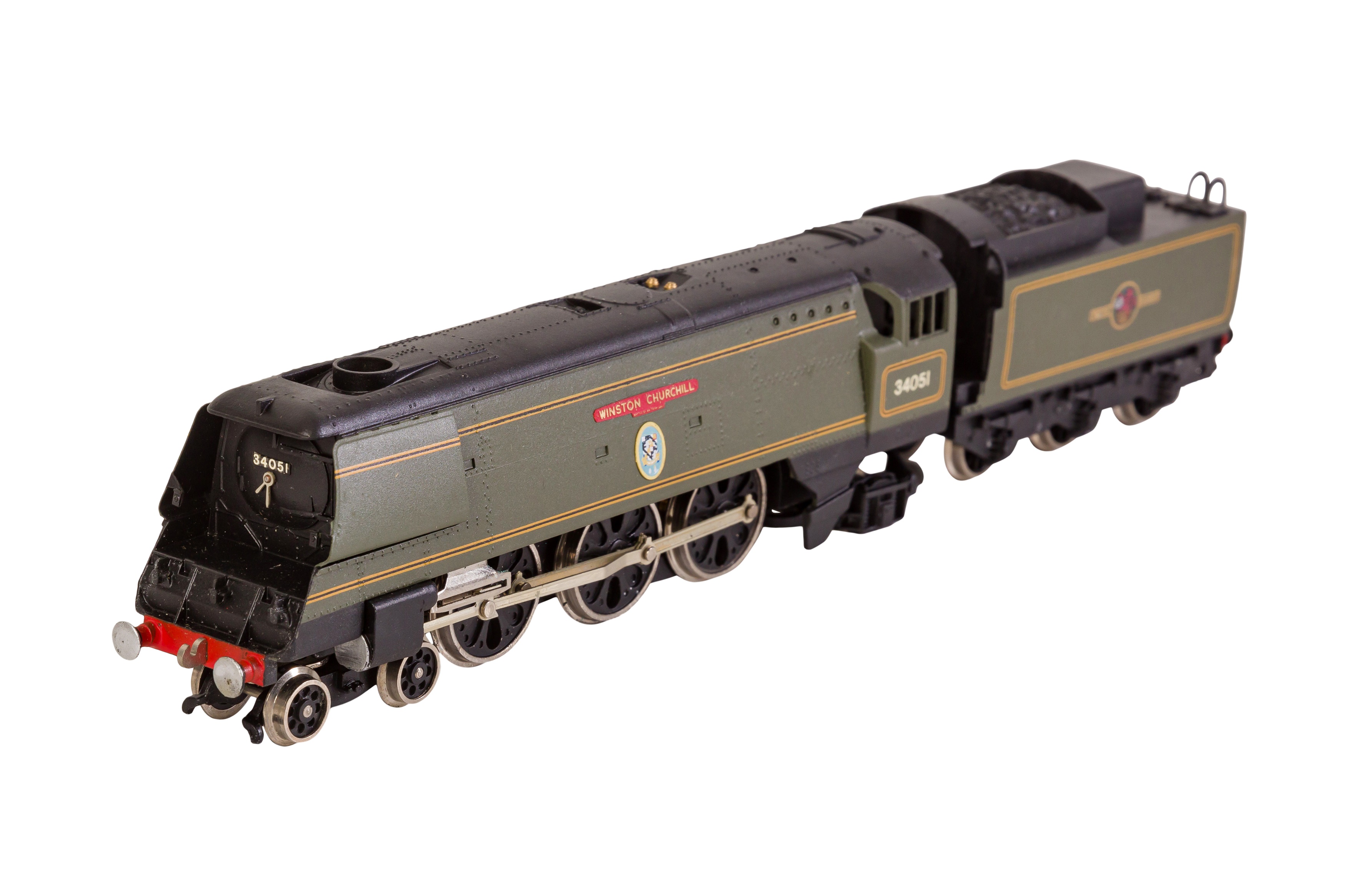 A WRENN OO GAUGE W2265 STREAMLINED BULLIED PACIFIC LOCOMOTIVE 'WINSTON CHURCHILL' - Image 2 of 7