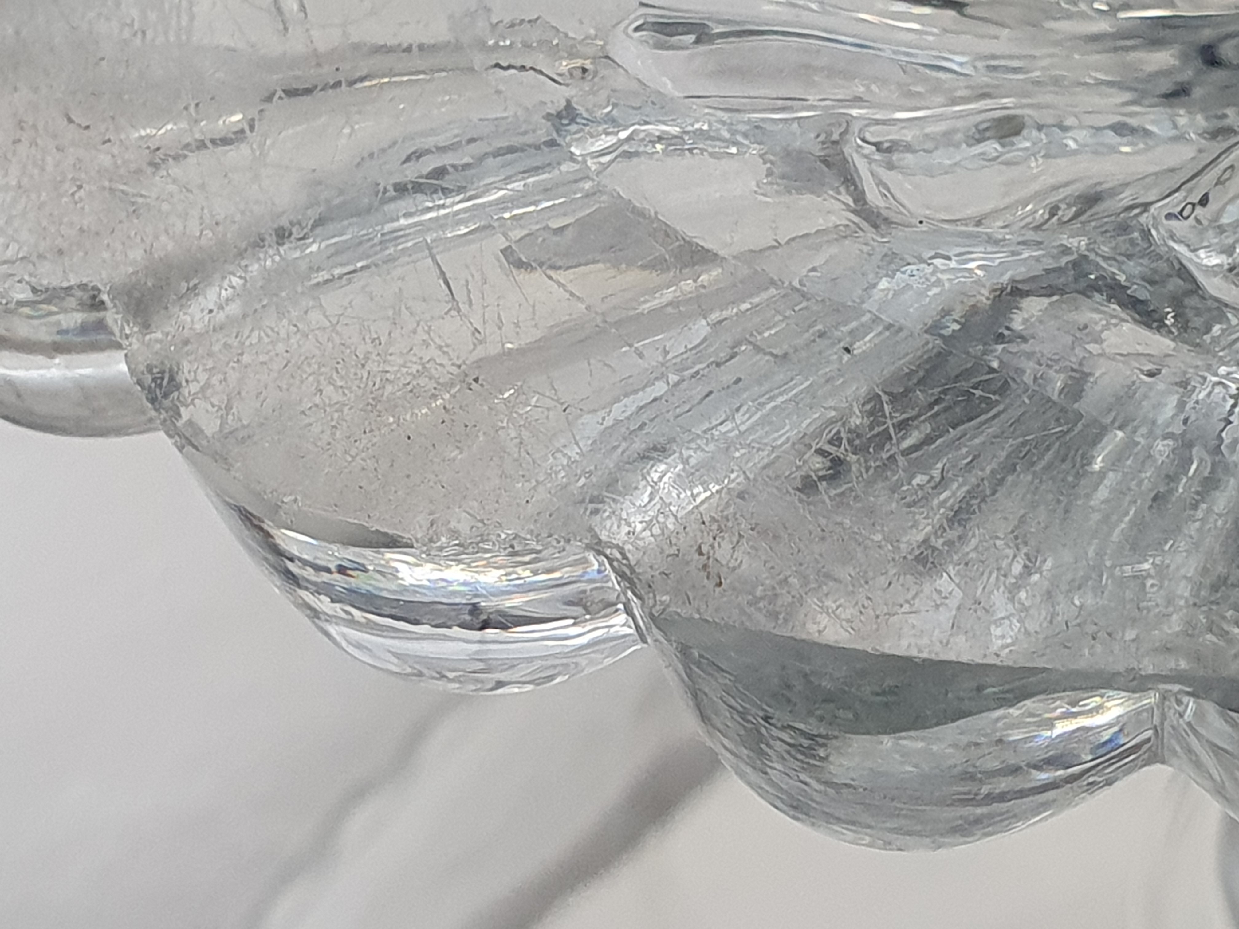 AN IRISH WATERFORD GLASS COMPORT OF NAVETTE FORM - Image 3 of 18