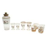 AN ART DECO COCKTAIL SET