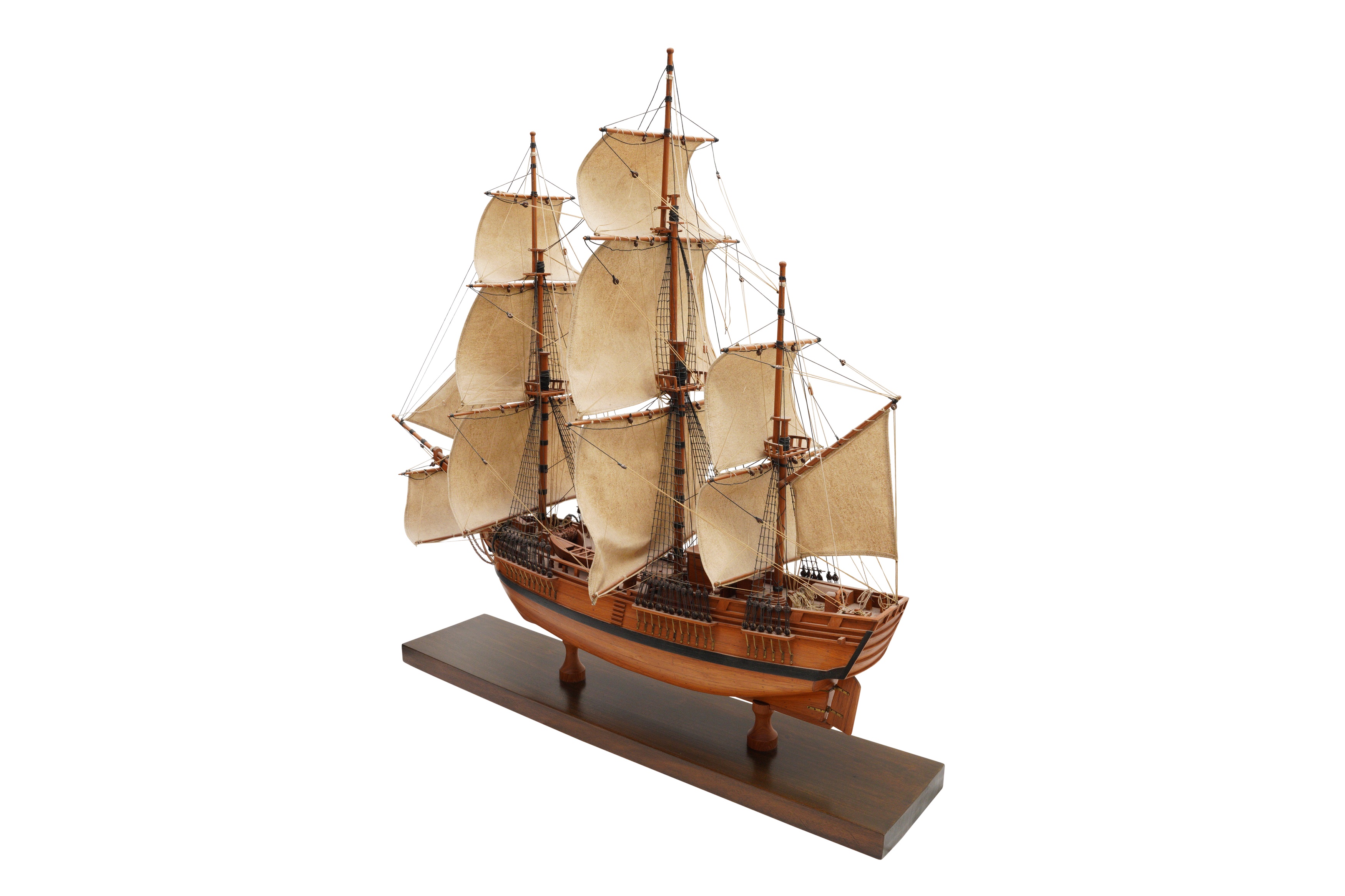 A LARGE MODEL SHIP  - Image 2 of 5