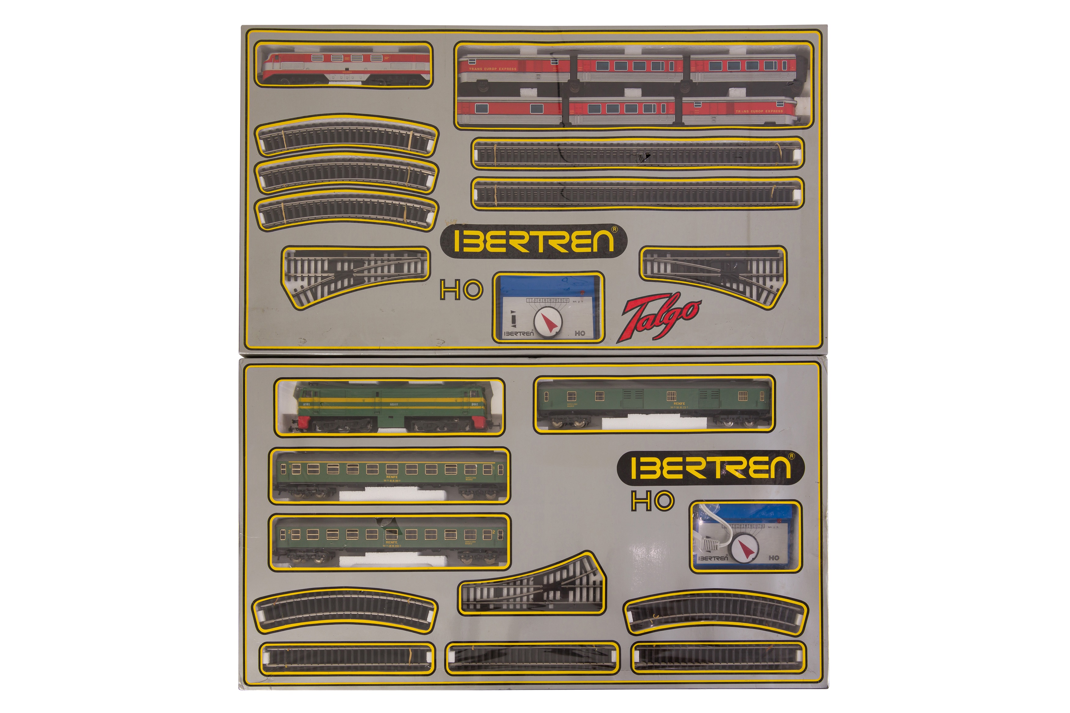 TWO IBERTREN EUROPEON OUTLINE HO TRAIN SETS