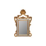 A BAROQUE STYLE FLORENTINE MIRROR WITH EASEL STAND, 20TH CENTURY