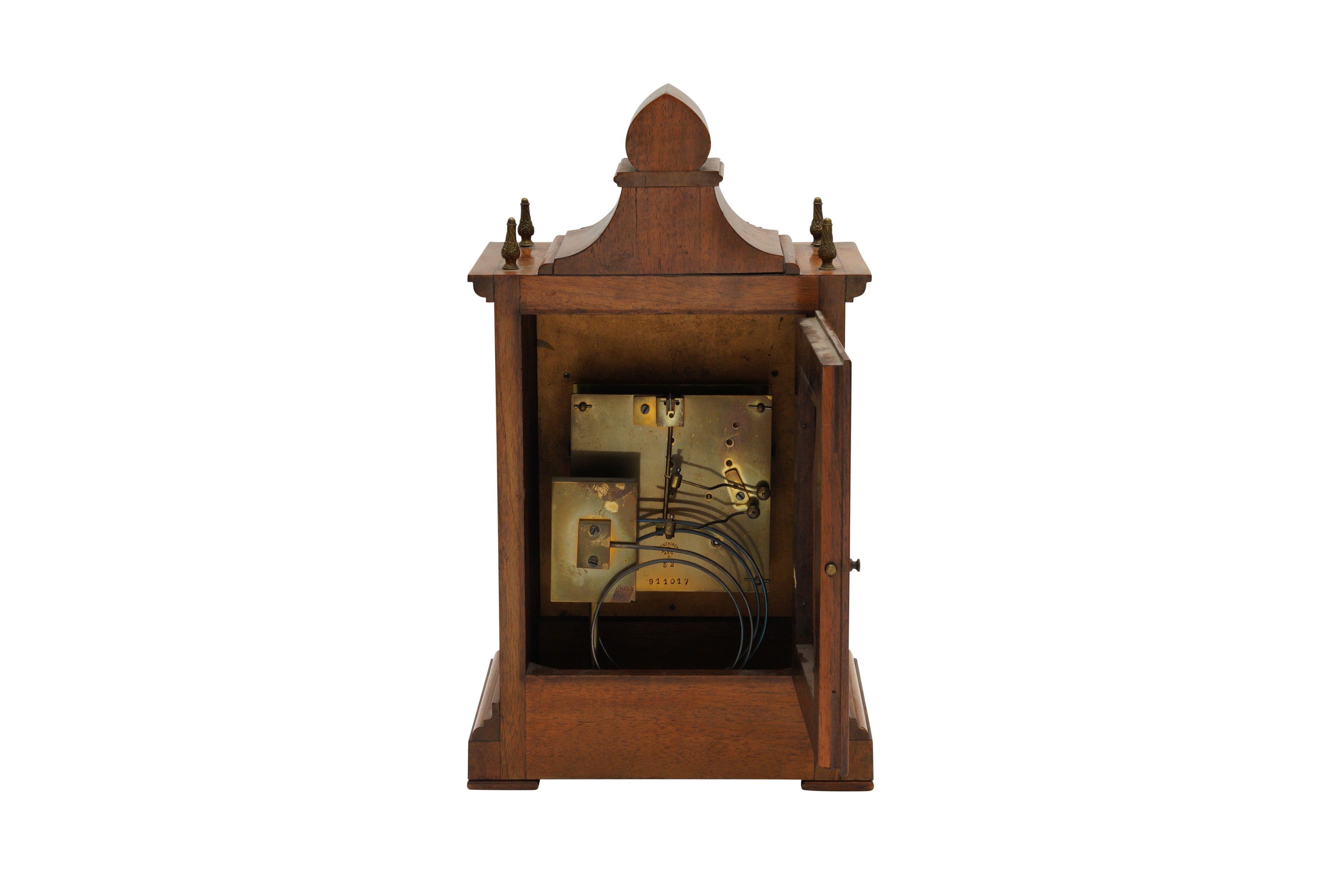 A LATE 19TH CENTURY GERMAN MANTEL CLOCK - Image 3 of 4