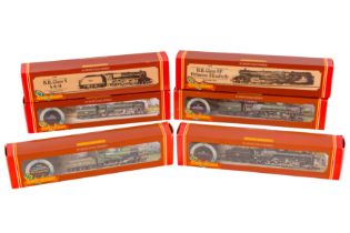 A GROUP OF SIX HORNBY OO GAUGE STEAM LOCOMOTIVES IN BRITISH RAIL LIVERY,