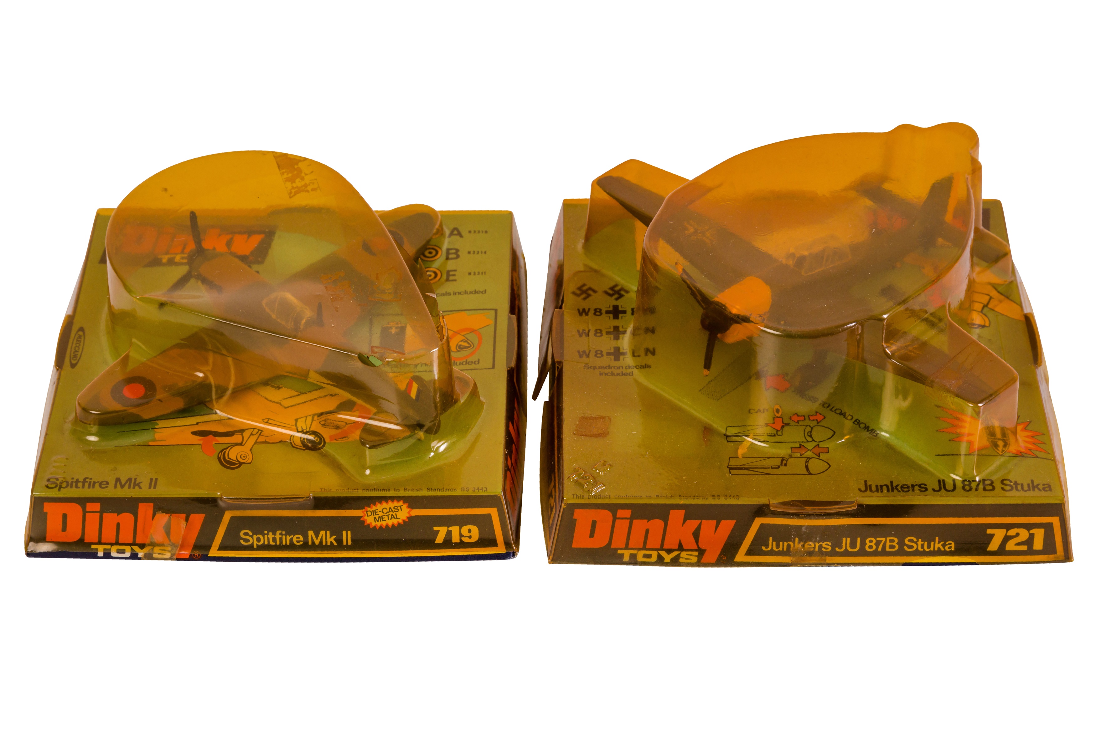 TWO LATE DINKY AIRCRAFT IN BUBBLE PACKAGING