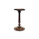 A GEORGE III MAHOGANY CANDLE STAND