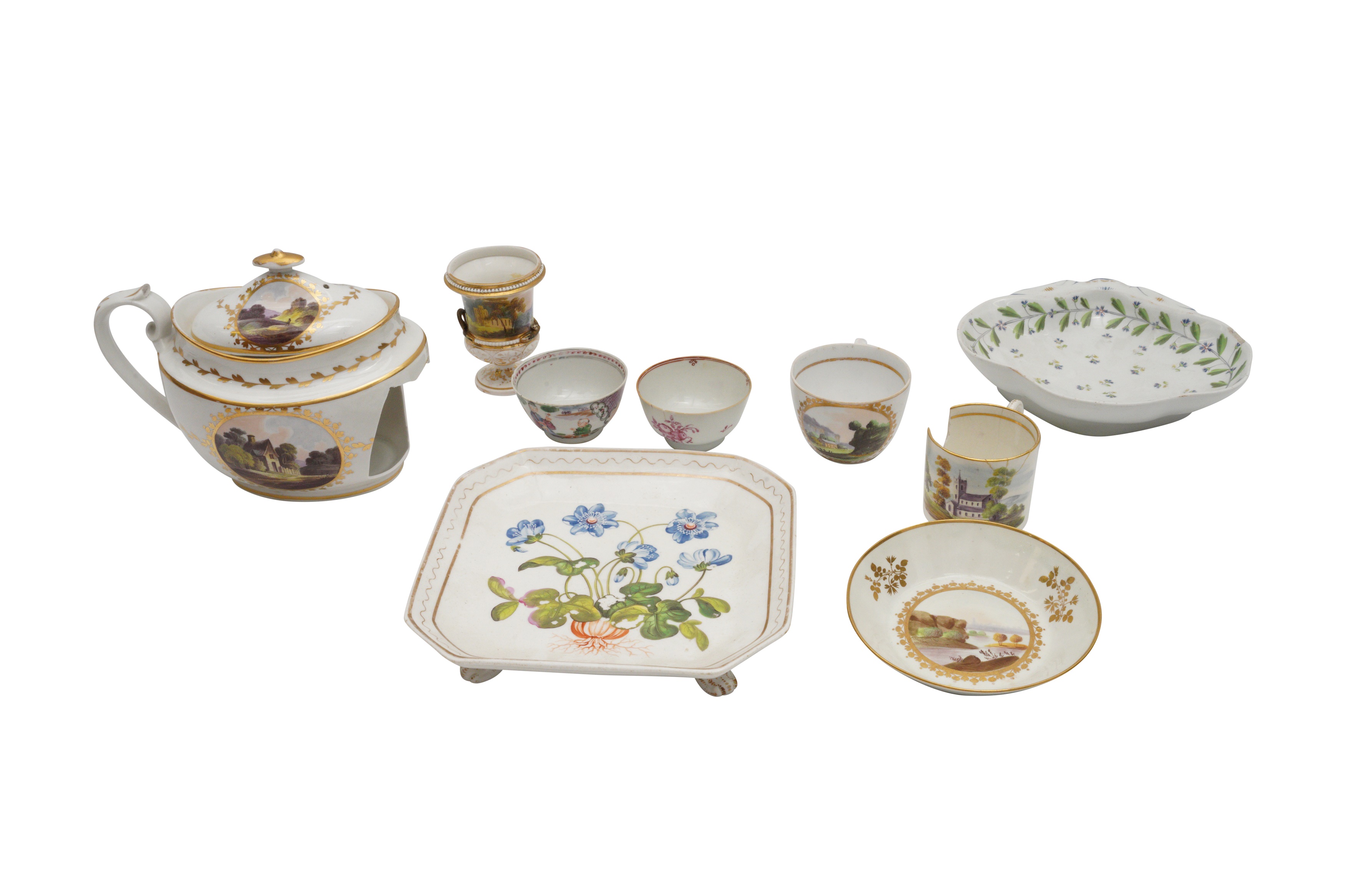 A GROUP OF 18TH AND EARLY 19TH CENTURY CERAMICS