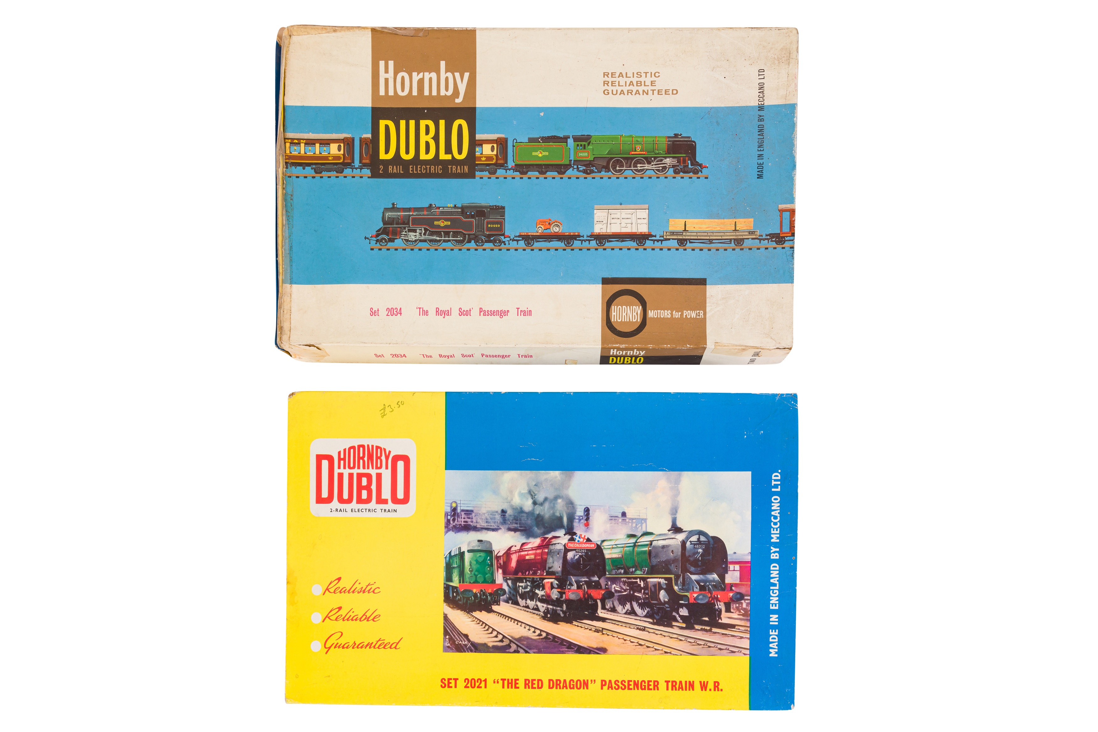 TWO HORNBY DUBLO 2 RAIL OO GAUGE TRAIN SETS