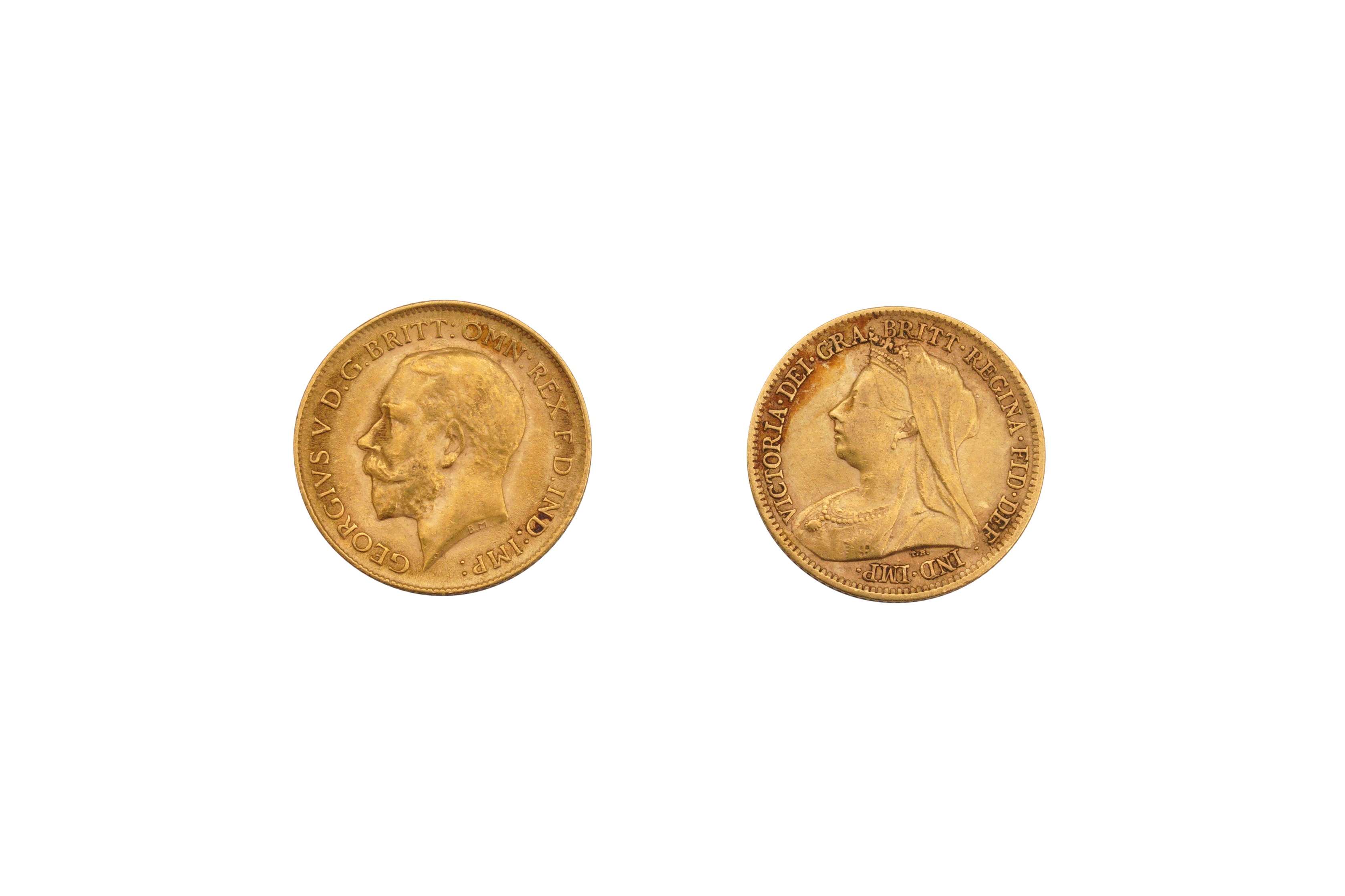 TWO HALF SOVEREIGN COINS - Image 2 of 2