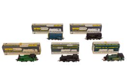 A GROUP OF FIVE WRENN OO GAUGE LOCOMOTIVES 