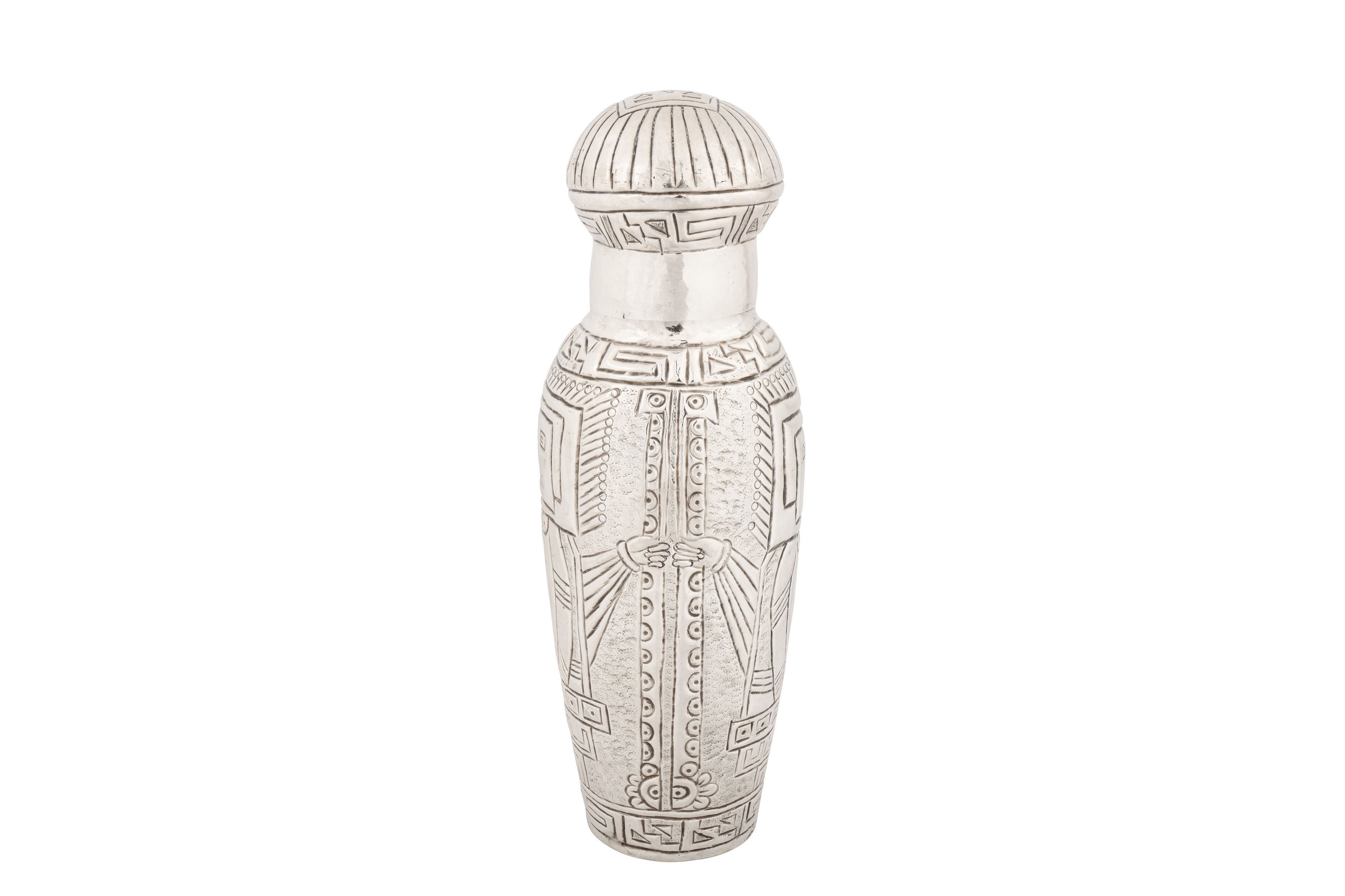 A mid to late 20th century Peruvian 900 standard silver cocktail shaker, circa 1960 by JY - Image 2 of 7