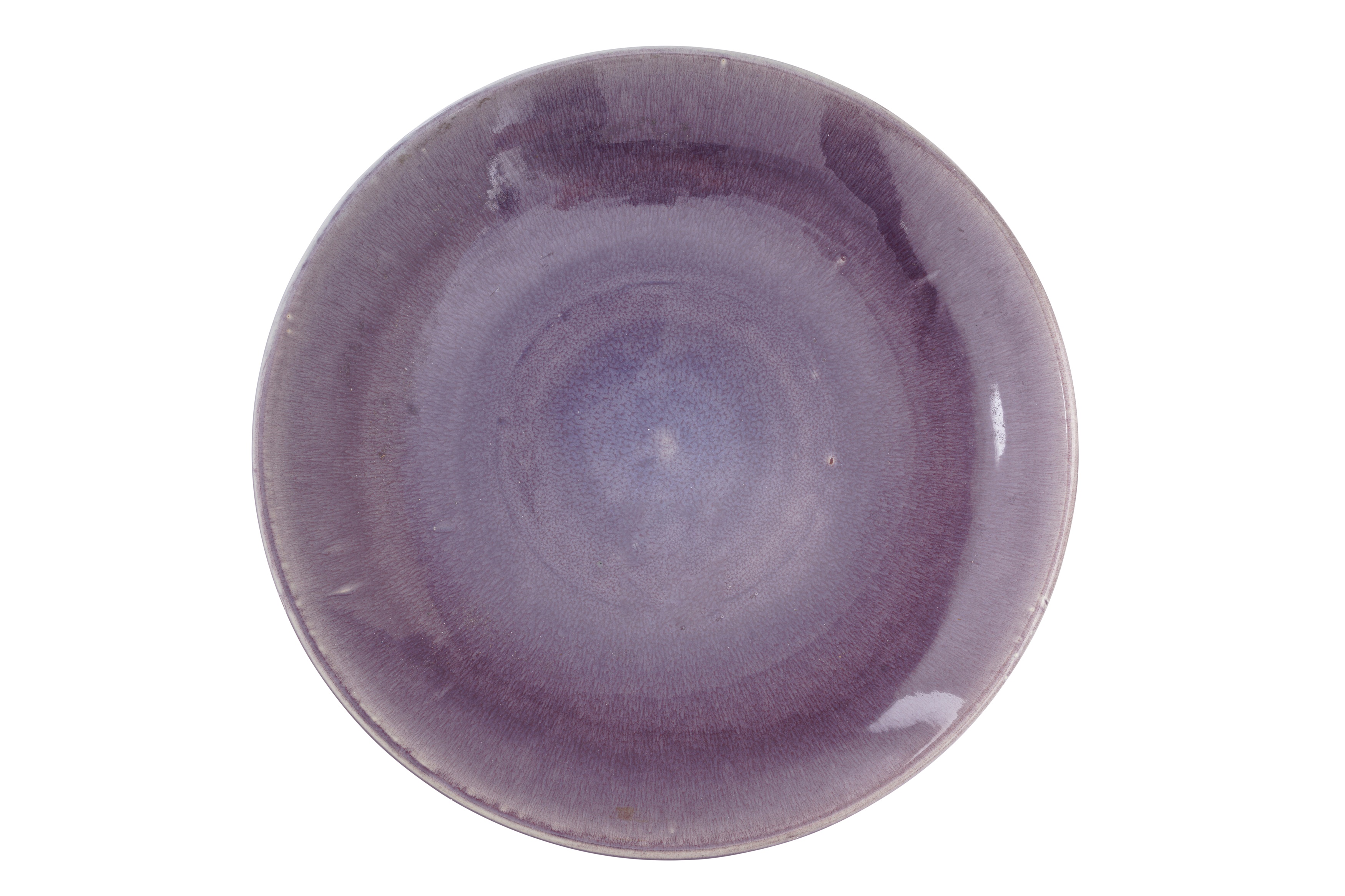 A CHINESE PURPLE-GLAZED CHARGER - Image 2 of 3