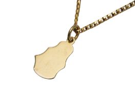 UNO-A-ERRE | A 9CT GOLD NECKLACE WITH A PENDANT