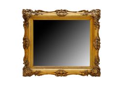 A 19TH CENTURY FRENCH GILT FRAMED MIRROR