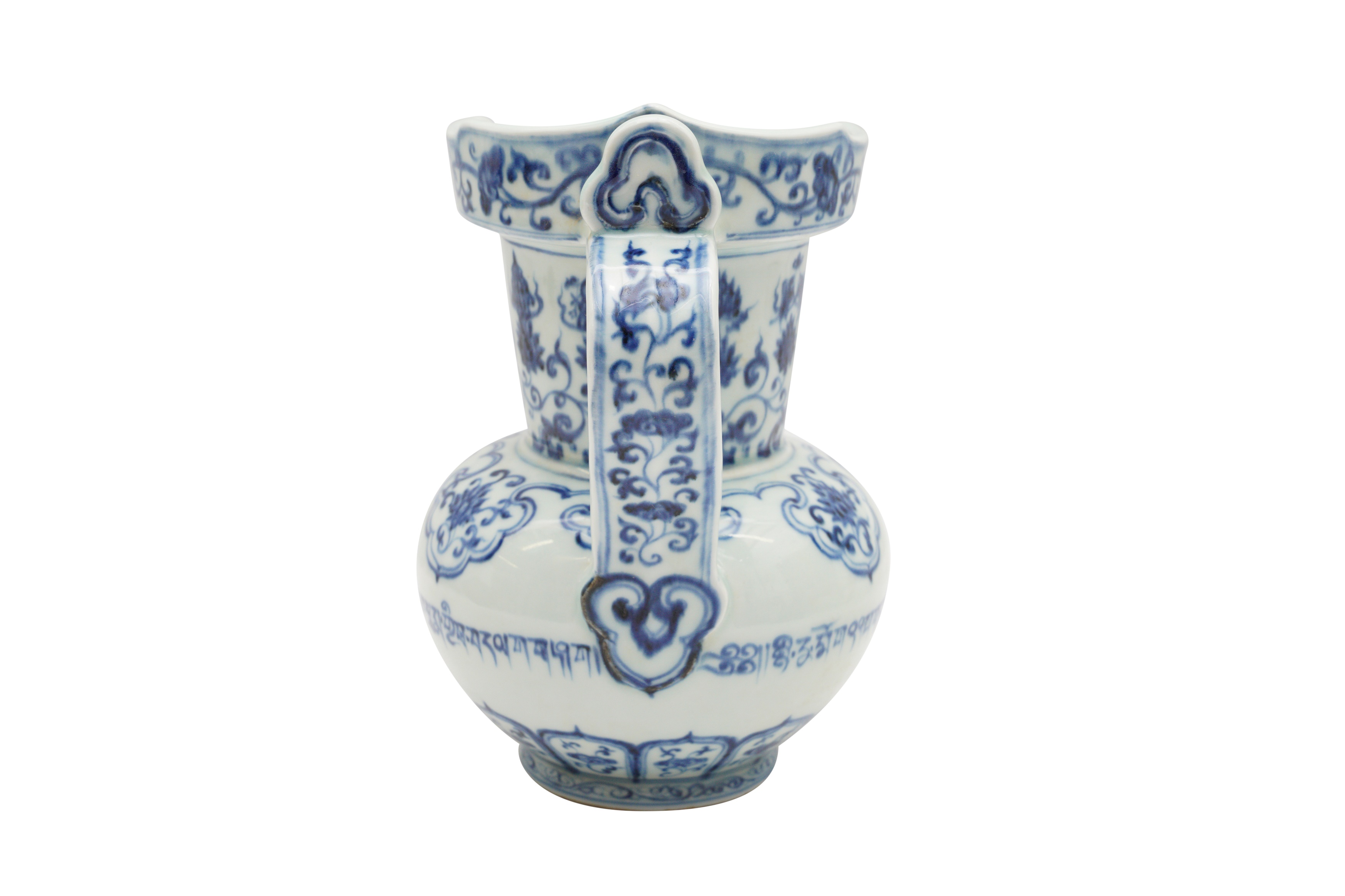 A CHINESE BLUE AND WHITE MING-STYLE MONK'S CAP EWER - Image 3 of 13