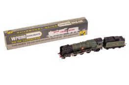 A WRENN W2402 BATTLE OF BRITAIN CLASS OO GAUGE STEAM LOCOMOTIVE 'SIR EUSTACE MISSENDEN'