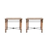 UNKNOWN (EUROPE); A PAIR OF CONSOLE TABLES  