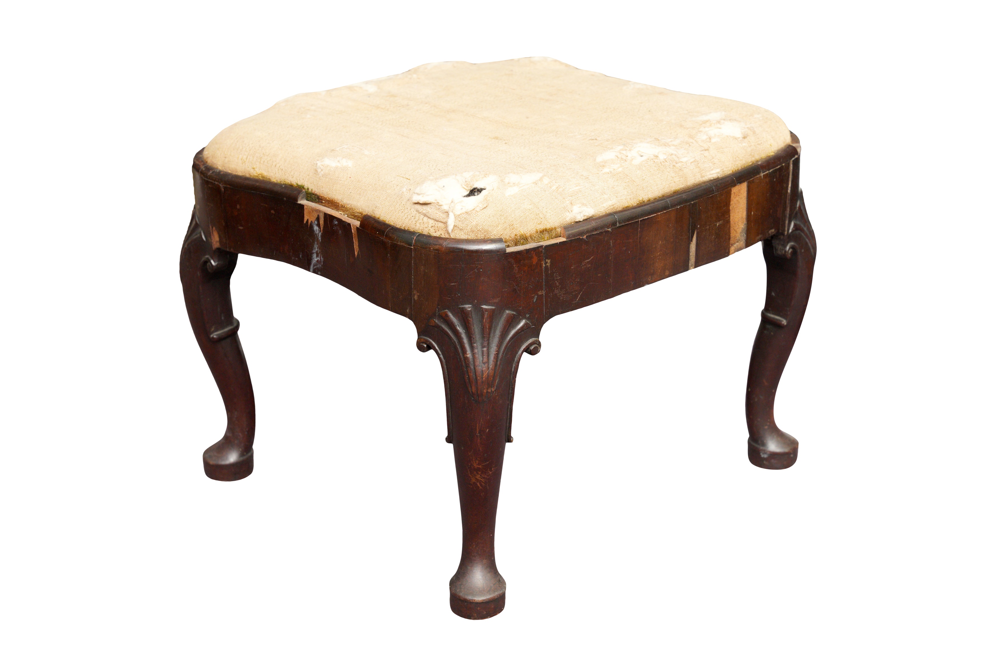 A MAHOGANY STOOL, PROBABLY IRISH, MID 18TH CENTURY - Image 2 of 2