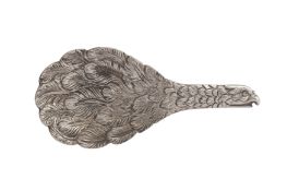 AN ELIZABETH II STERLING SILVER CADDY SPOON, SHEFFEILD 1988