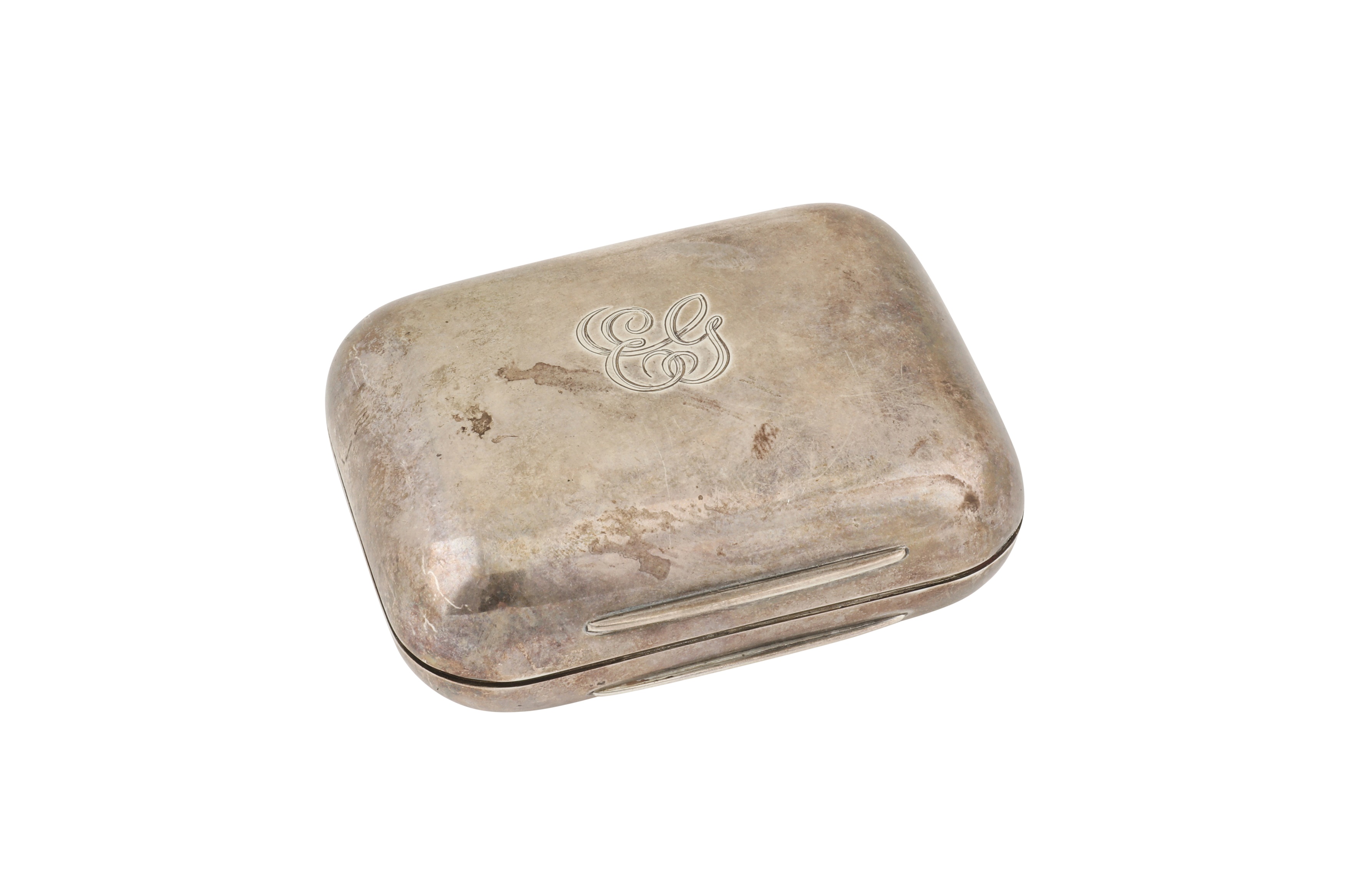 A Victorian sterling silver soap box, London 1884 by William Leuchars