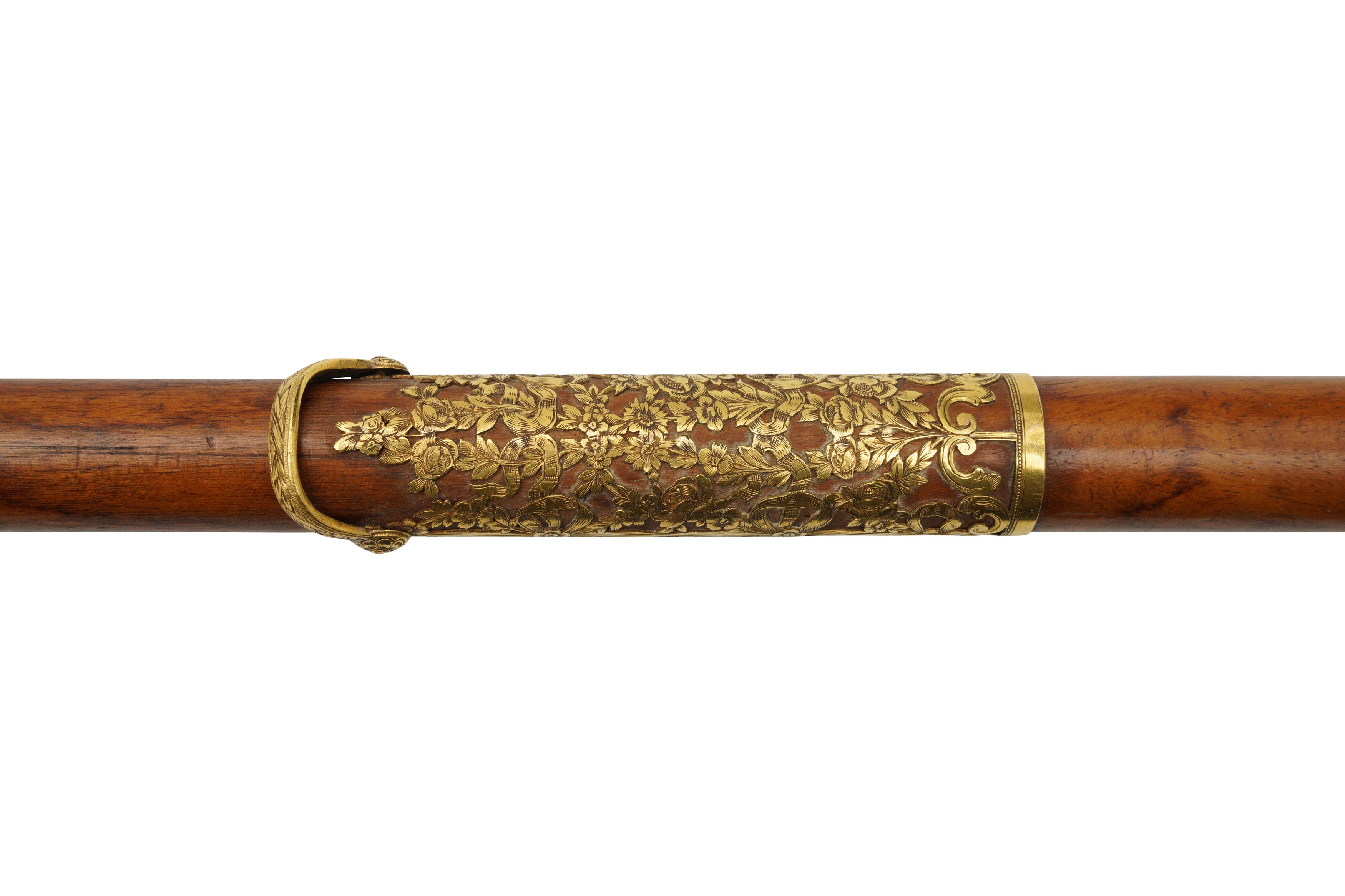 A 19TH CENTURY GOLD MOUNTED CANE - Image 2 of 3