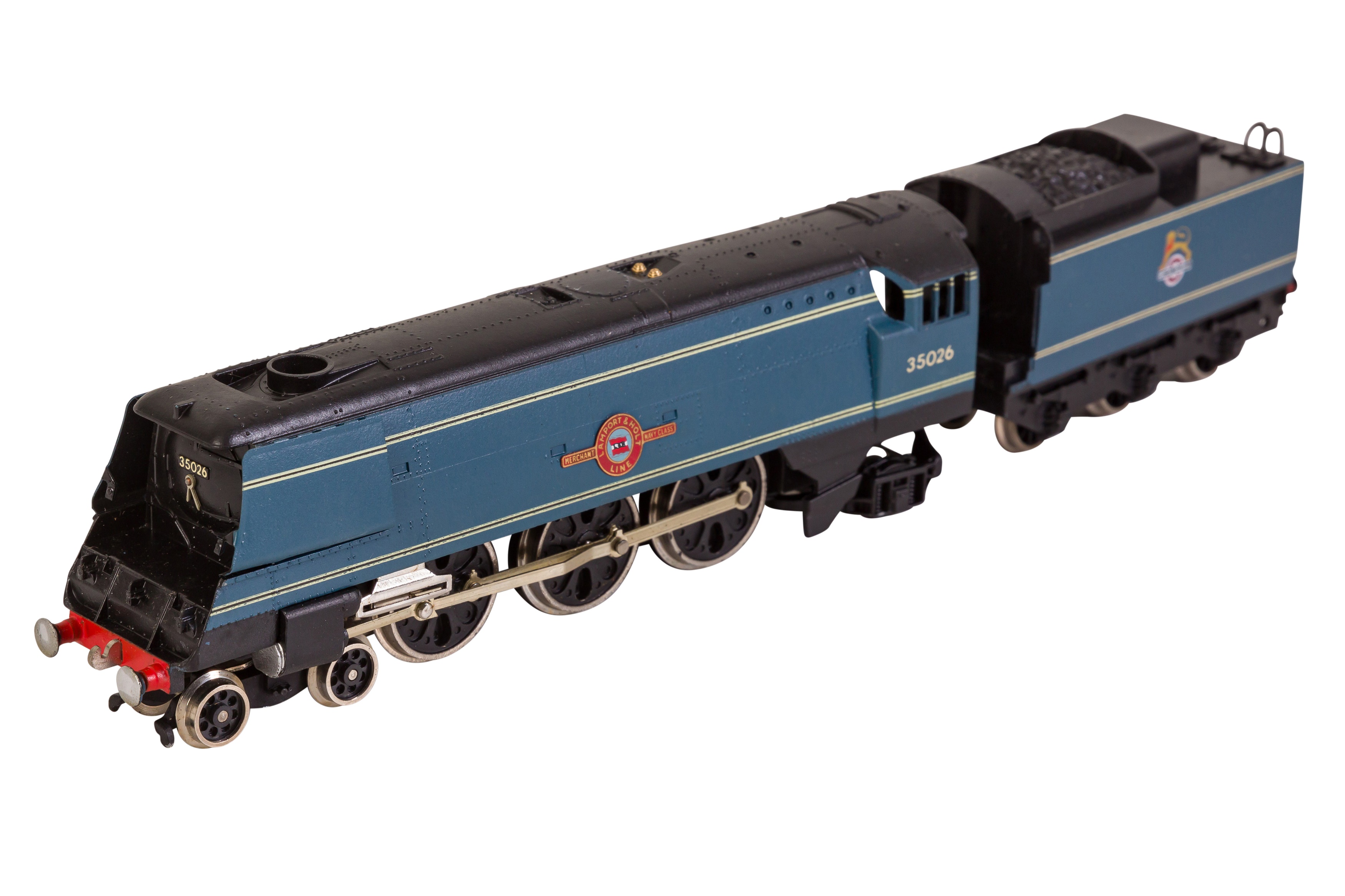 A WRENN OO GAUGE W2267 4-6-2 STREAMLINED MERCHANT NAVY CLASS LOCOMOTIVE ' LAMPORT & HOLT' - Image 2 of 7