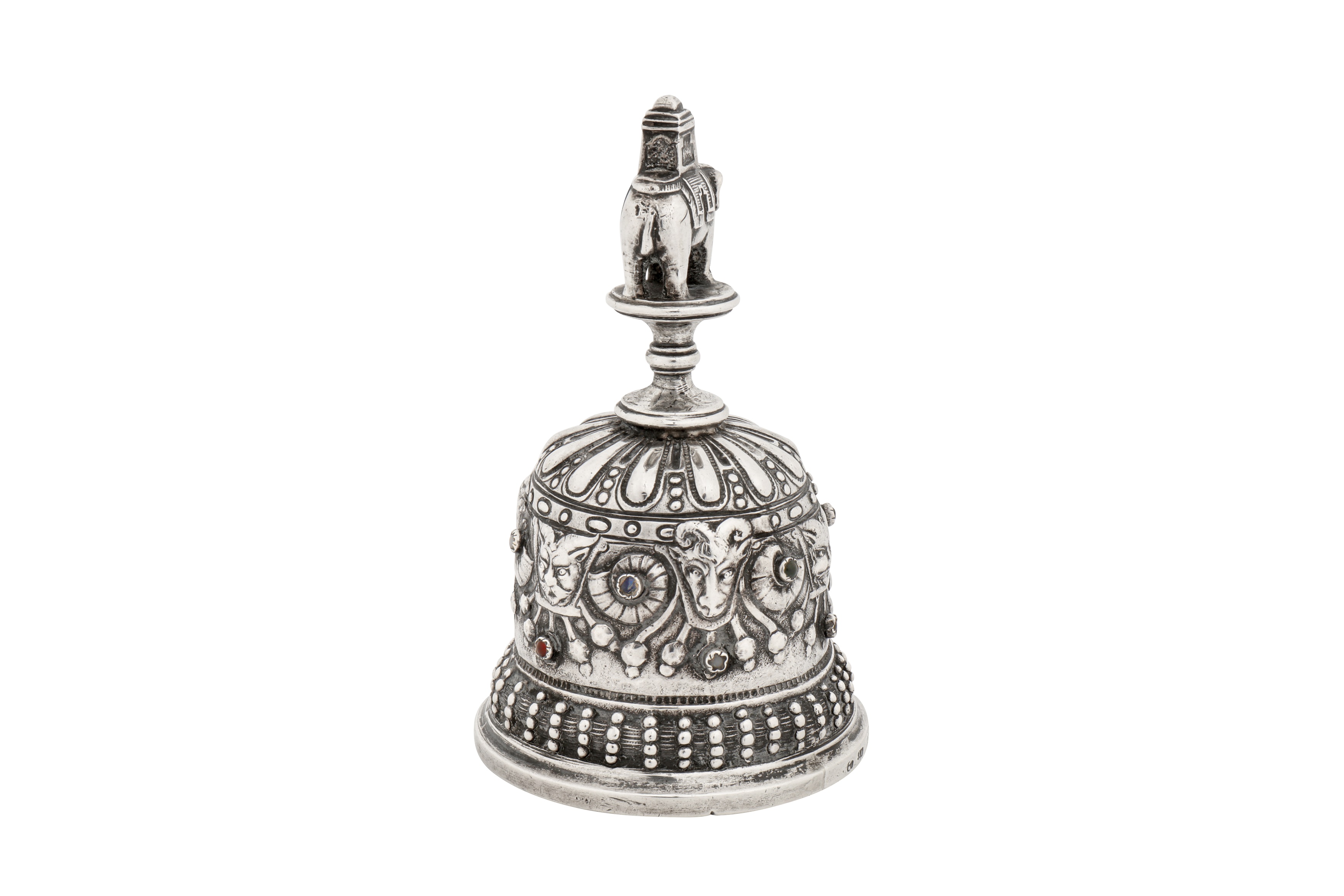 An early 20th century German sterling silver table bell, Bad Kissingen by Simon Rosenau import marks - Image 2 of 7