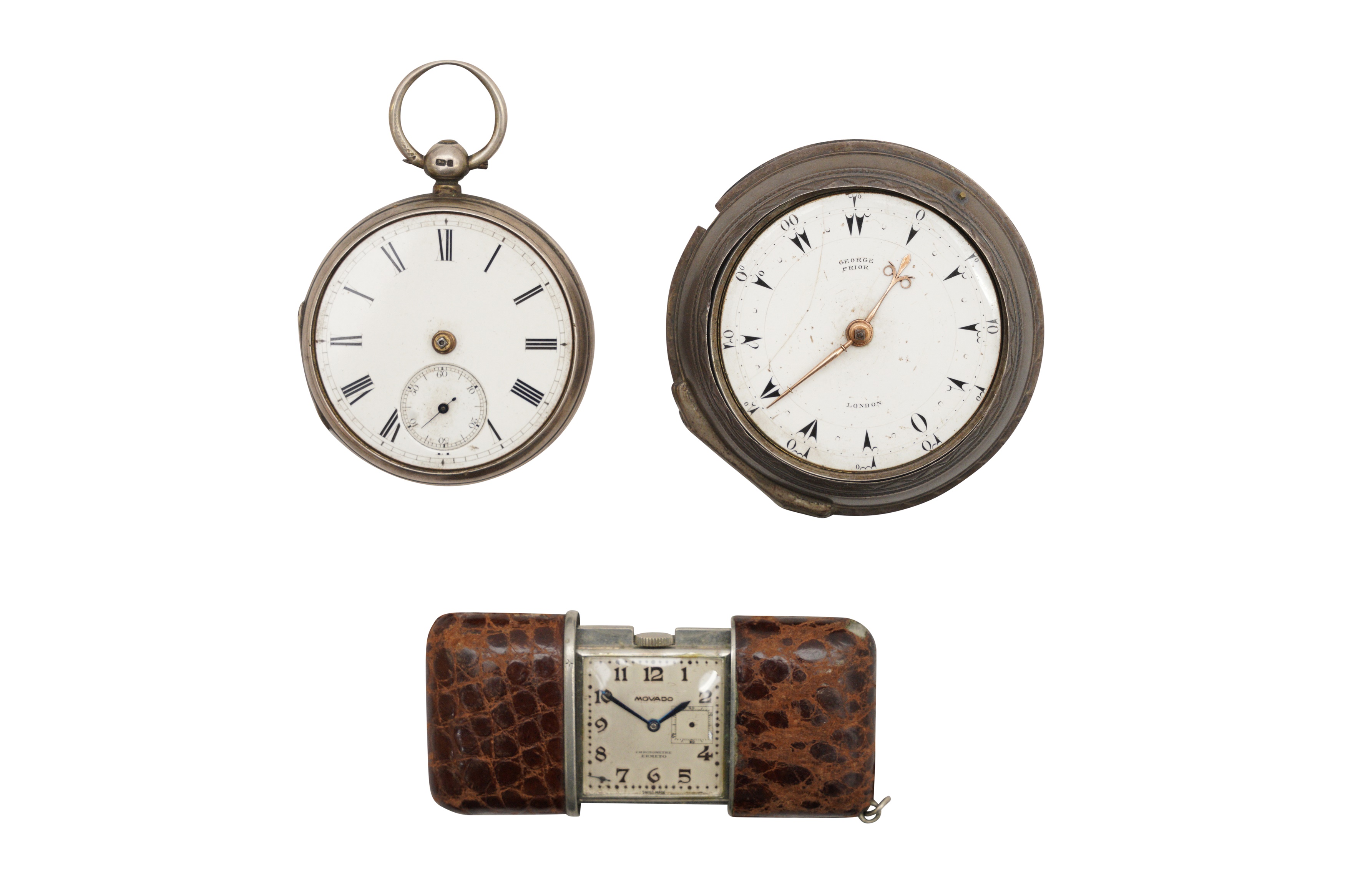 THREE POCKET WATCHES