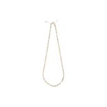 AN 18CT GOLD FIGARO CHAIN NECKLACE