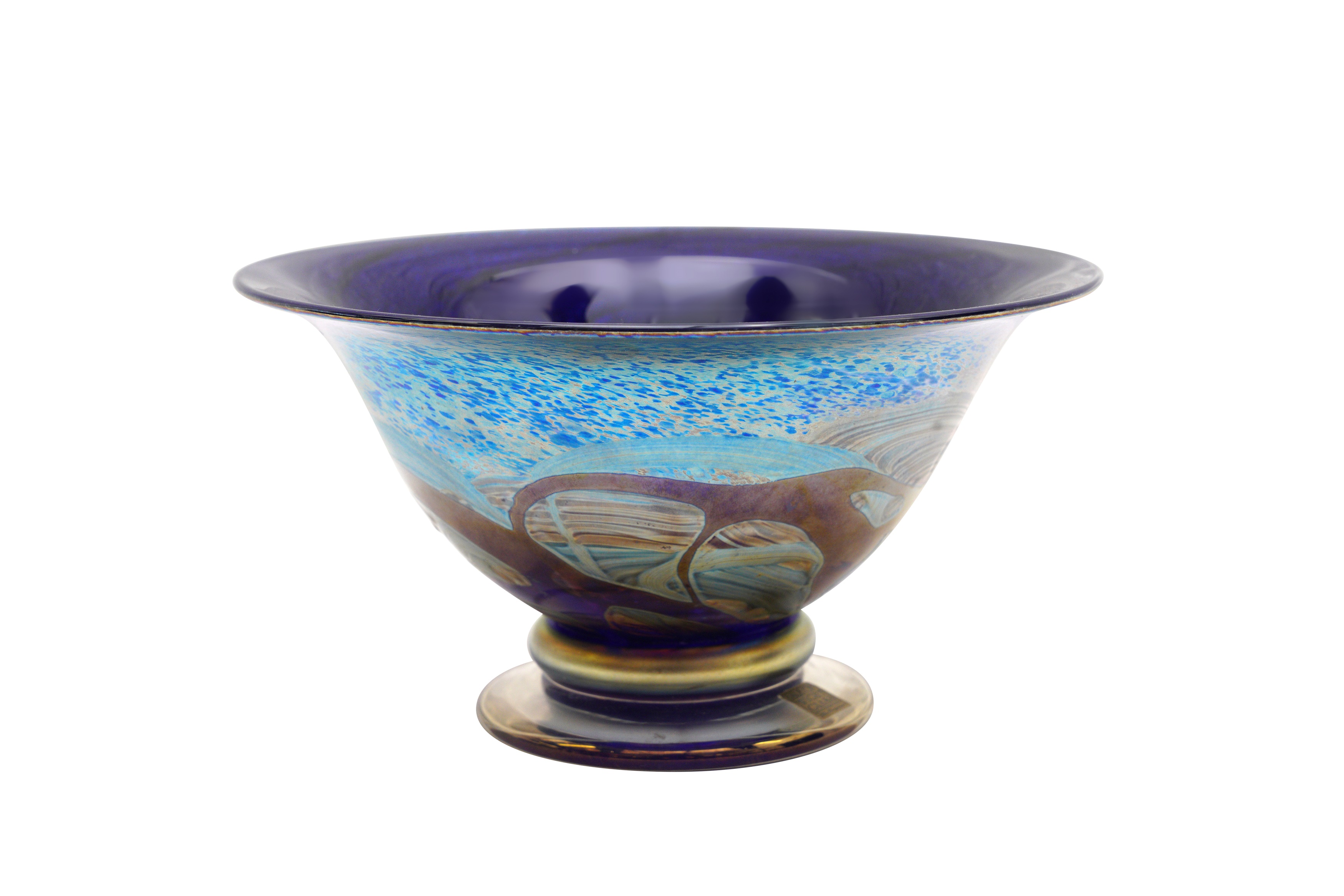 AN ISLE OF WIGHT GLASS FOOTED BOWL - Image 2 of 4