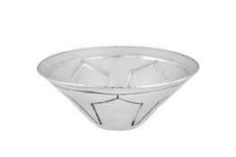 An Elizabeth II contemporary sterling silver bowls, Sheffield 1996 by Charles Francis Hall