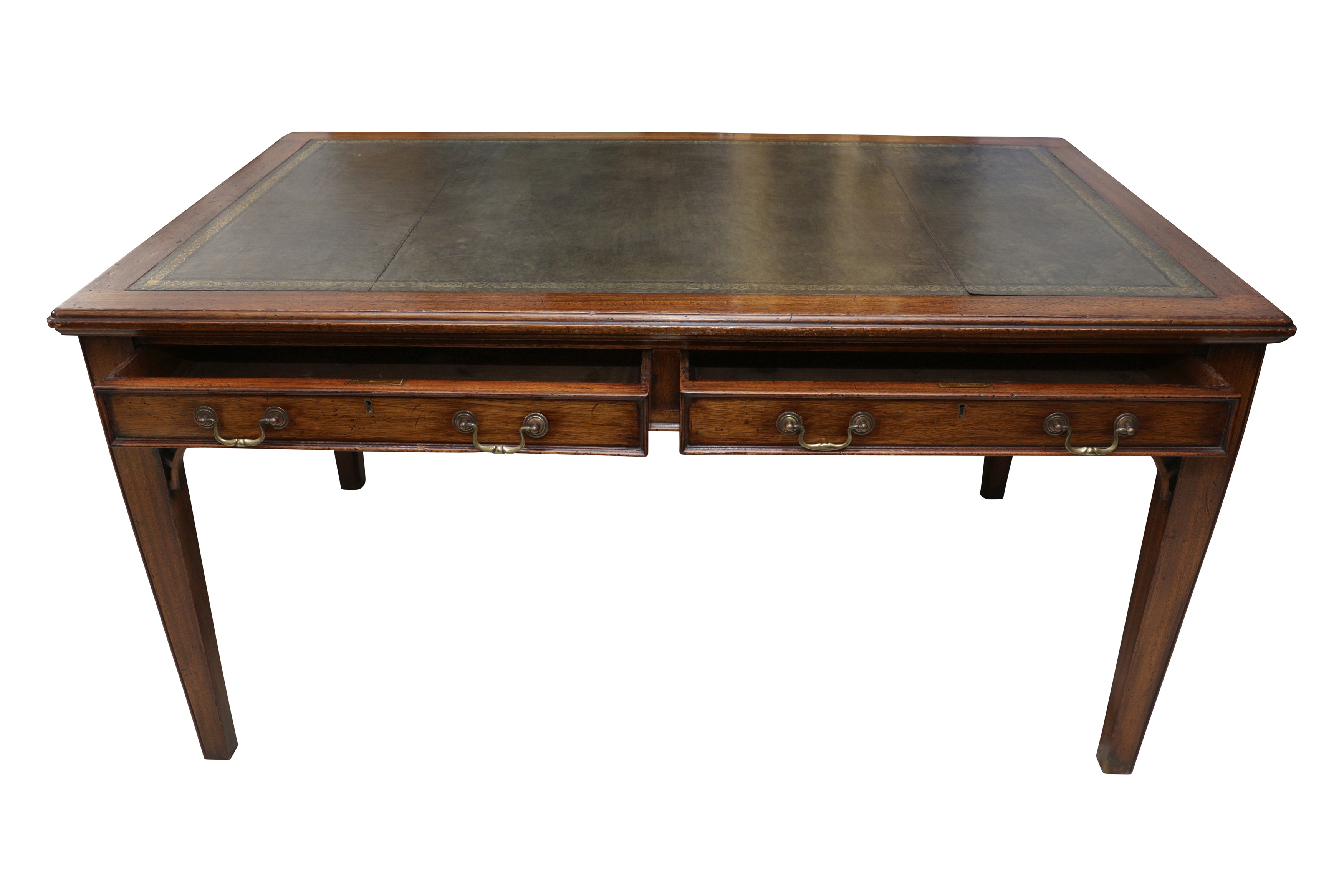 A LATE 19TH CENTURY MAHOGANY WRITING TABLE - Image 2 of 2