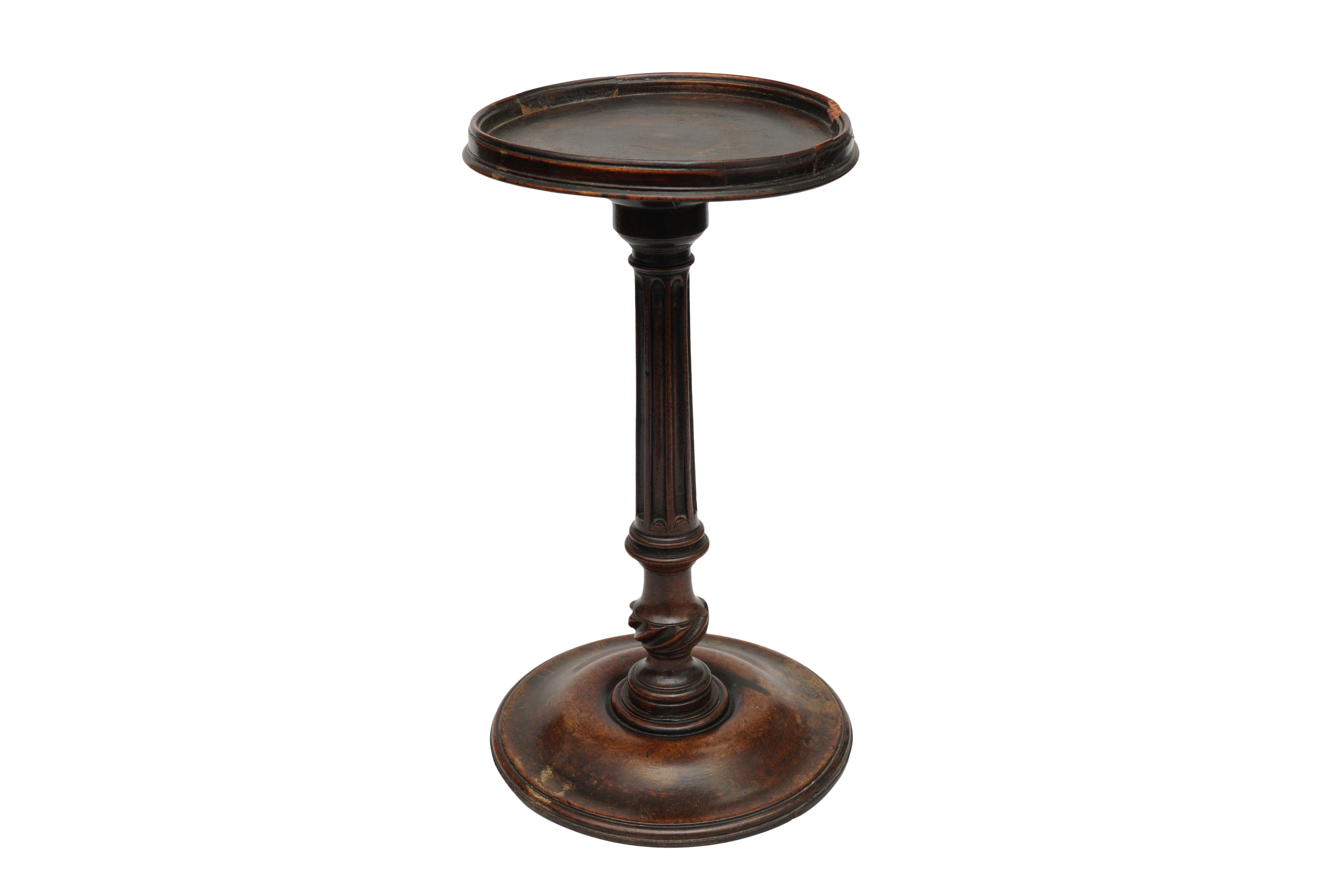 A GEORGE III MAHOGANY CANDLE STAND - Image 2 of 4