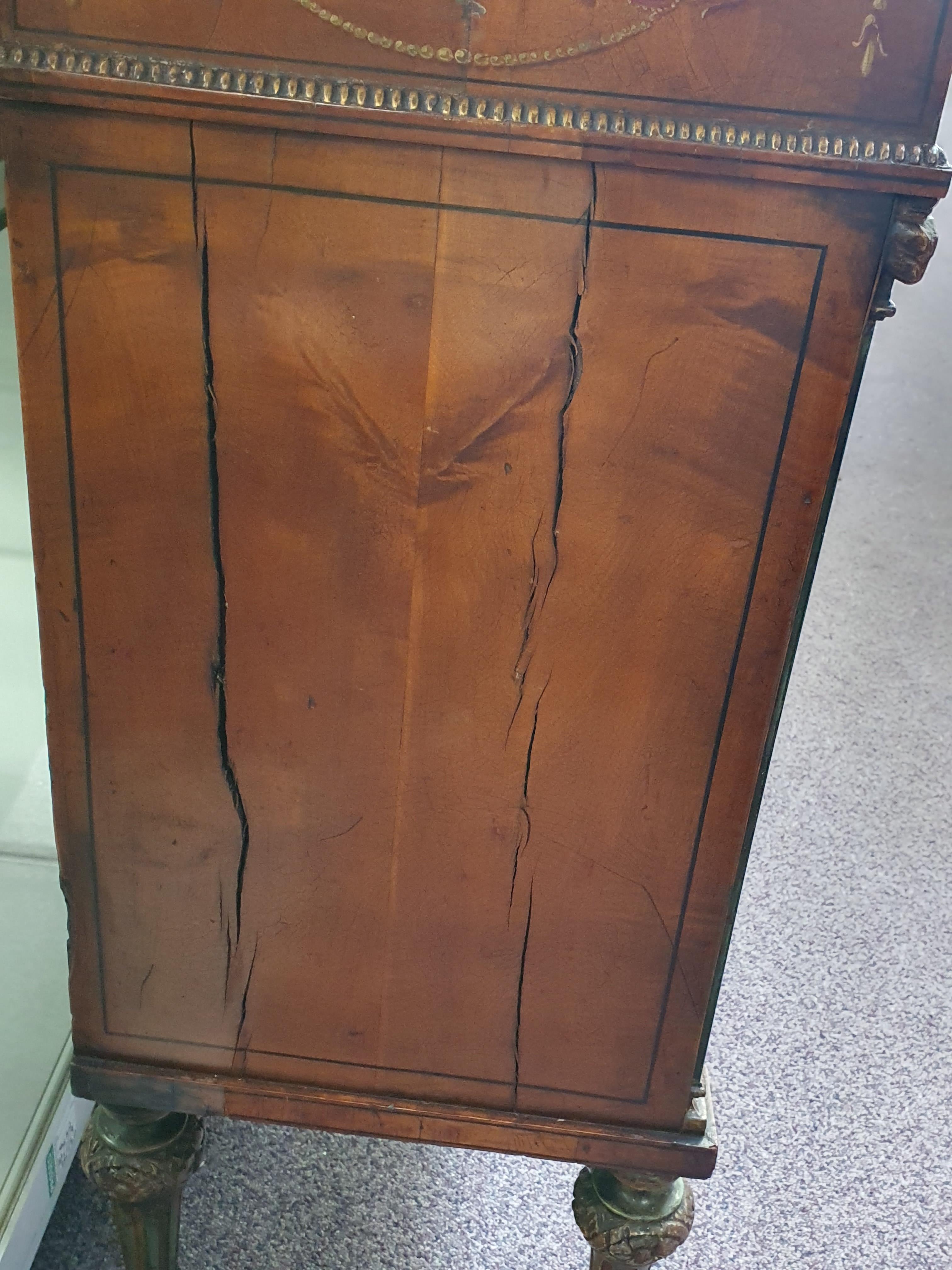 A SHERATON STYLE SATINWOOD CABINET, LATE 18TH CENTURY - Image 5 of 16