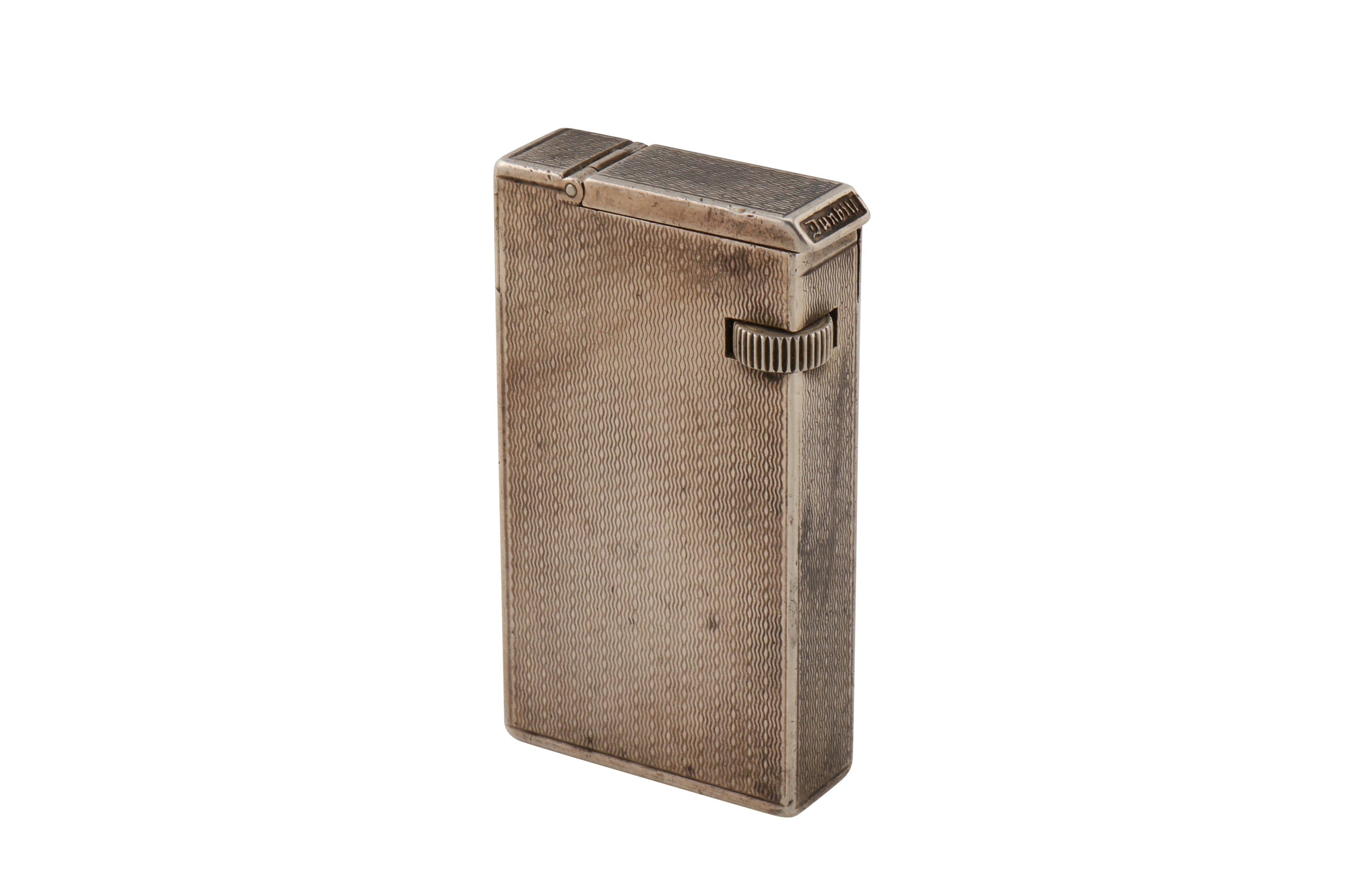 A George VI sterling silver lighter, London 1948 by Alfred Dunhill