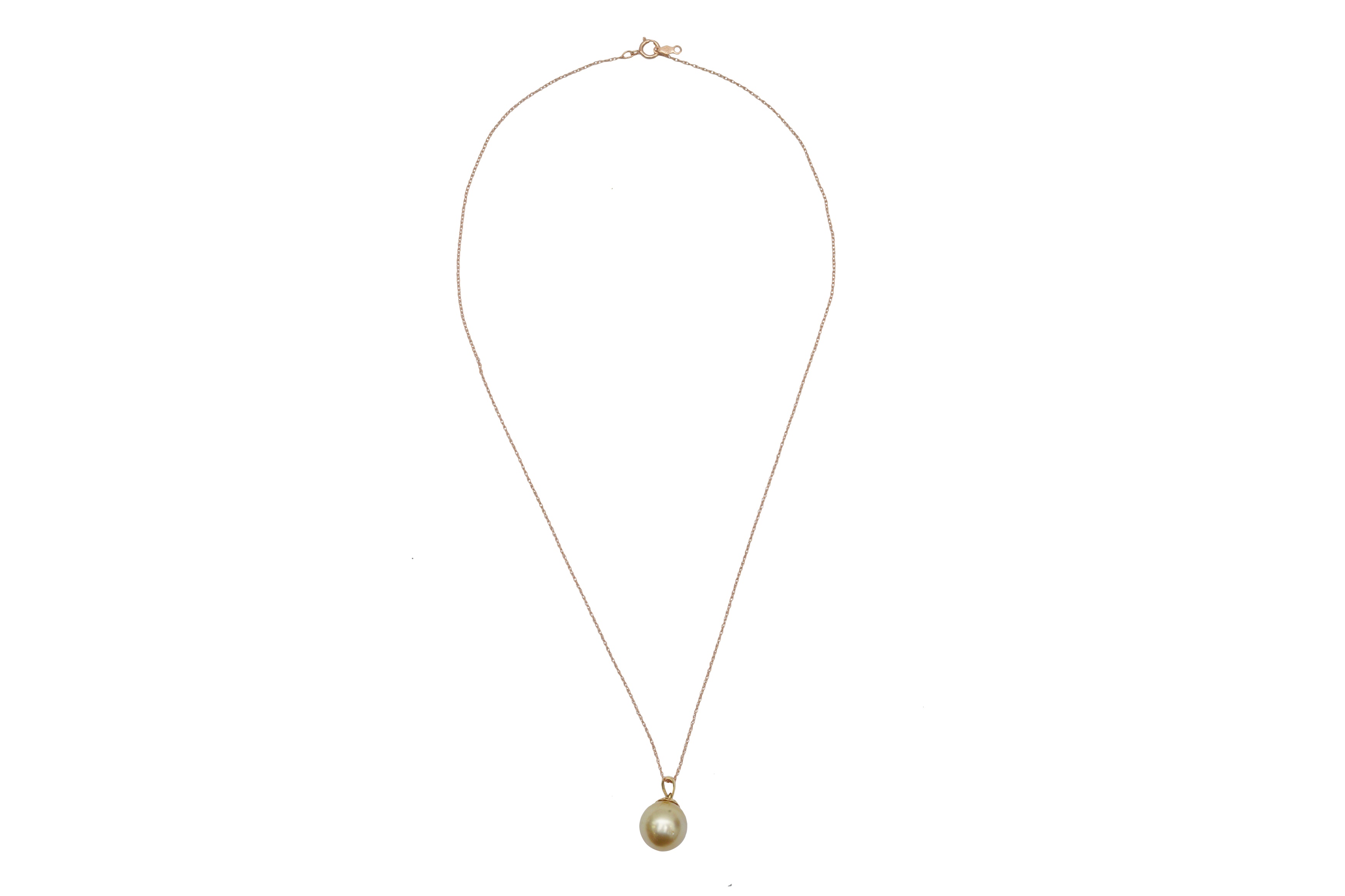 A SOUTH SEA CULTURED PEARL PENDANT NECKLACE - Image 2 of 2