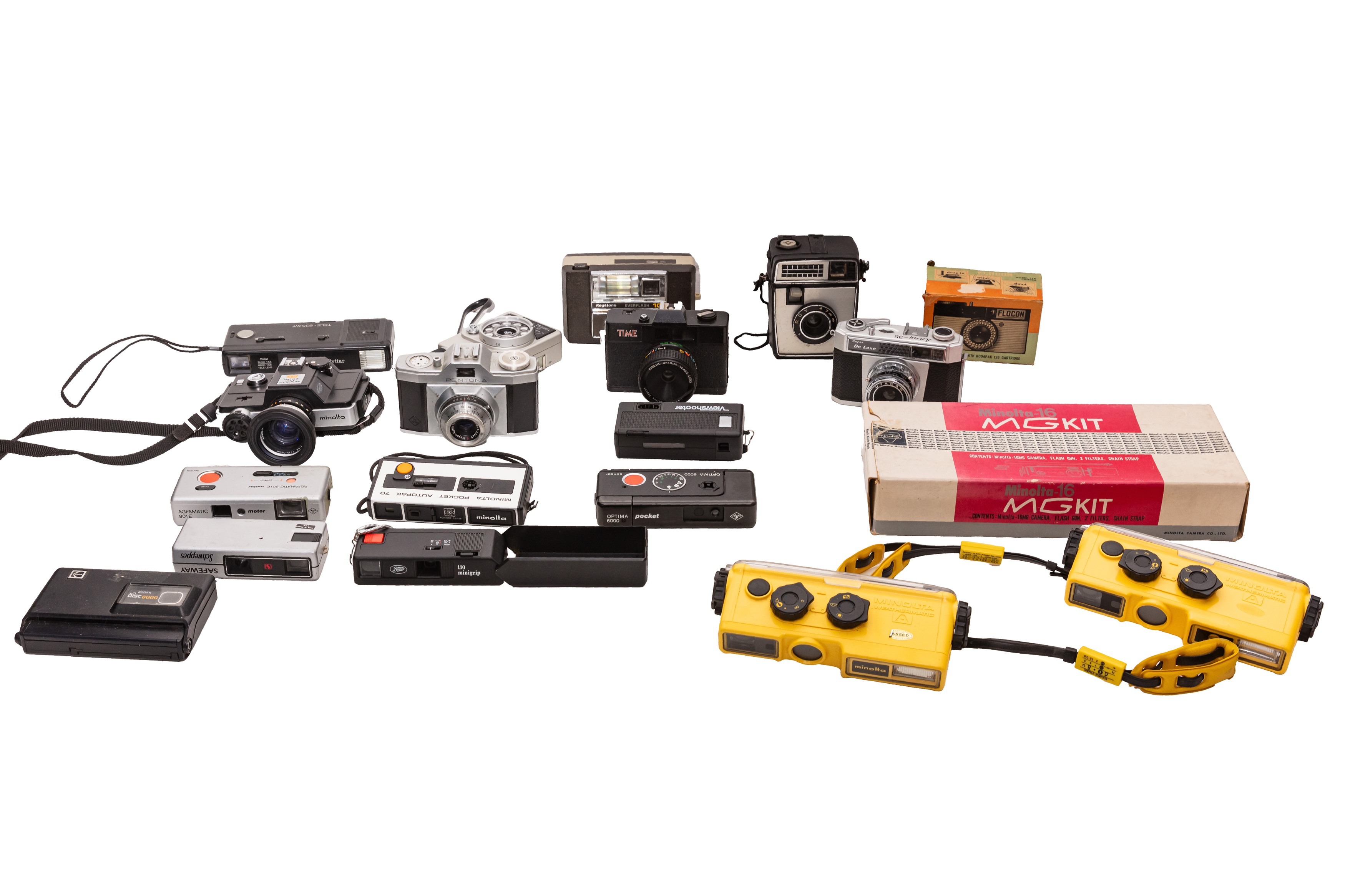 A Selection of 110, 16mm and other Compact Cameras