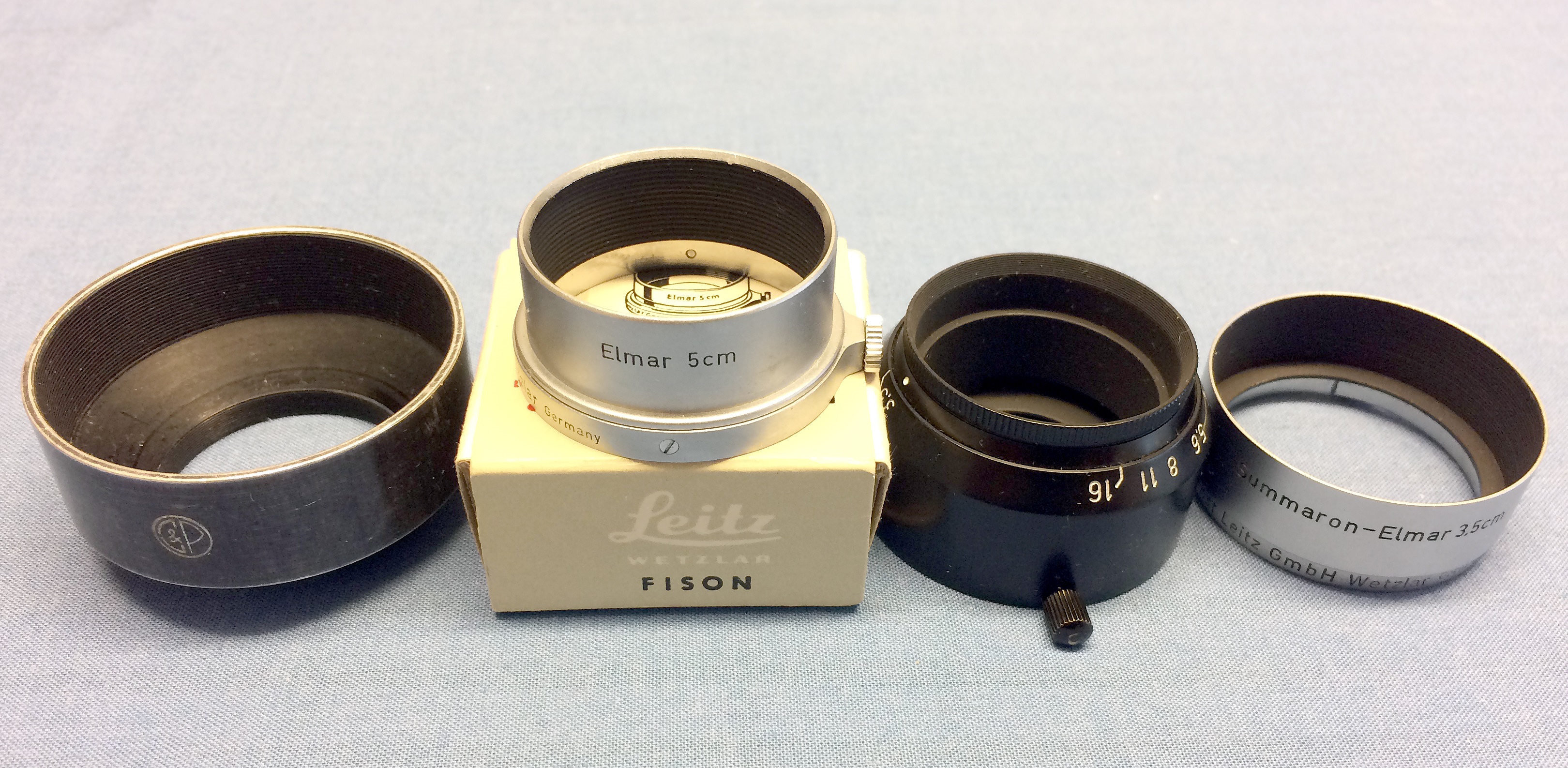 Leitz Elmar FISON & Other Leica Lens Hoods. - Image 3 of 3