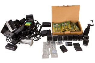 A Selection of Konica Minolta, Accessories, Rechargable Batteries and Chargers