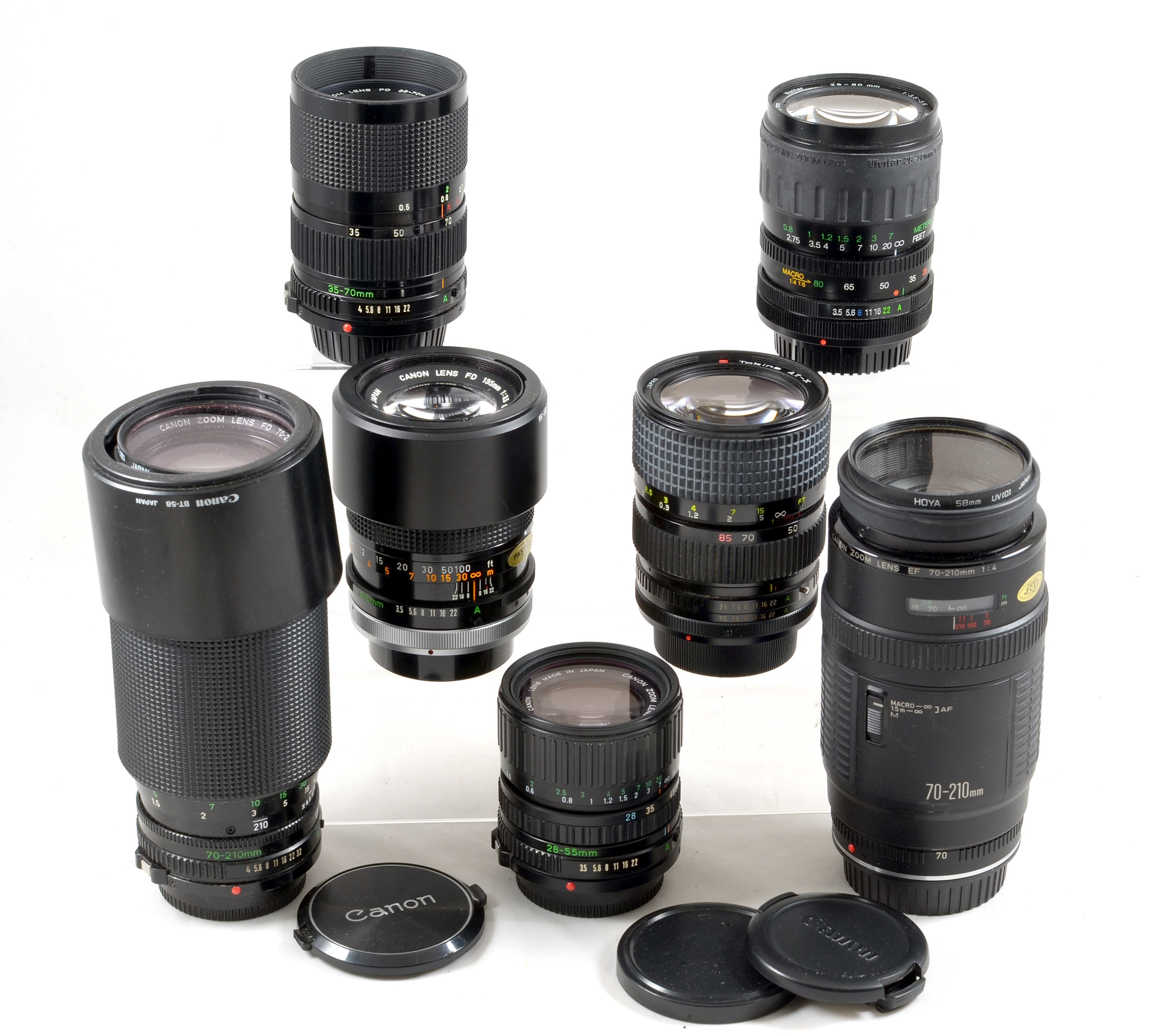 A Group of Canon & Canon Fit Lenses.