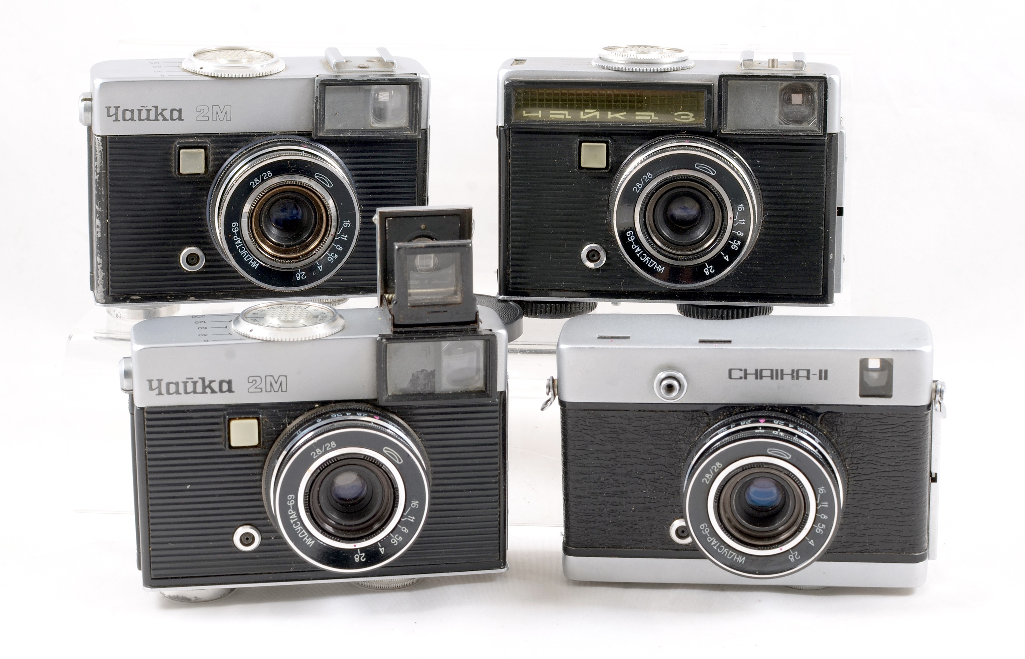 Group of Five 1970s Soviet Half-Frame Cameras by MMZ Belomo. - Image 3 of 3