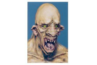 Richard Counsell (b.1968): 3D Lenticular Print - Lord of the Rings Style Orc.