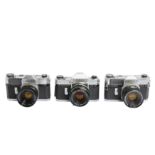 Three Canonflex SLR Cameras.