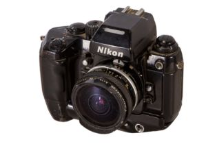 A Nikon F4 SLR Camera