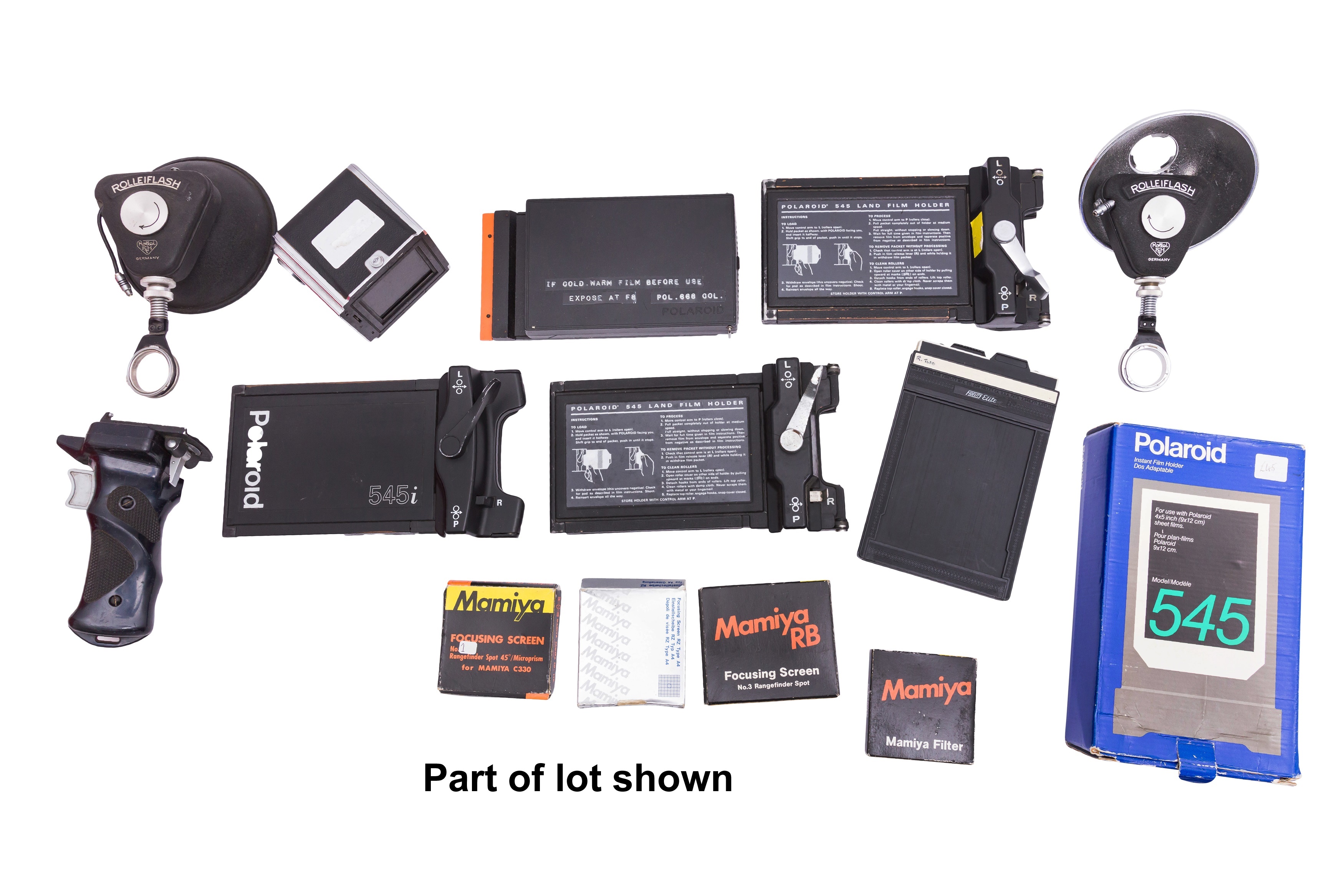 A Hasselblad A70 Film Back & other Medium Format Accessories.