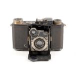 Black Zeiss Ikon Super Nettel Rangefinder Camera.