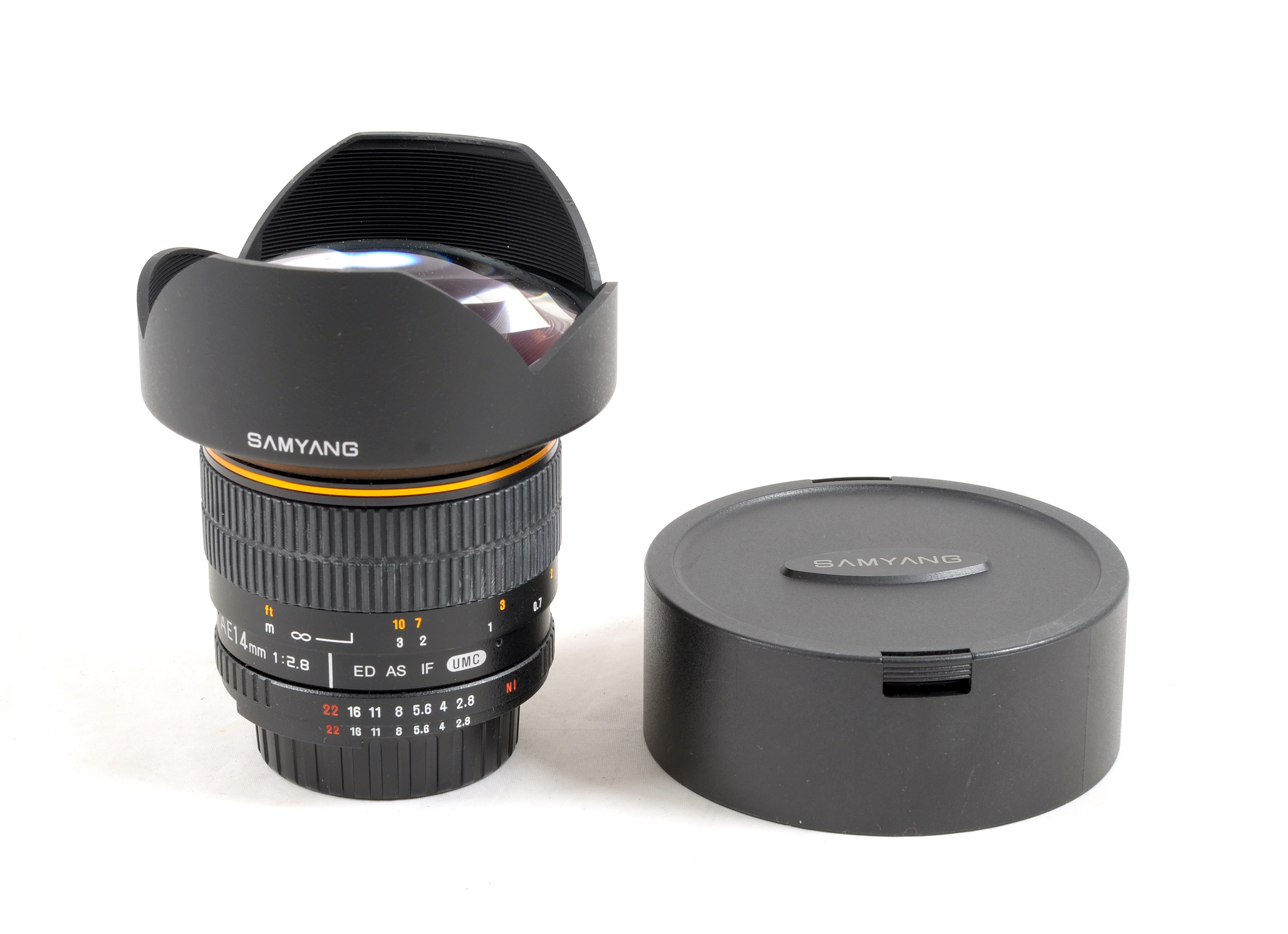 Samyang 14mm f2.8 Ultra Wide Angle Lens, Nikon Manual Focus Fit.