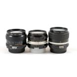 Nikkor & Nikon Fit Manual Focus Wide Angle Lenses, inc FAST f2 24mm.