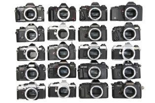 Twenty Electronic 35mm SLR Camera Bodies.